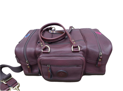 Fine Shooting Accessories Leather Range Bag - Oxblood